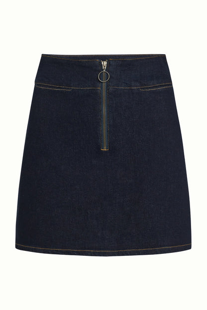 Olivia Zip Skirt Walker Denim