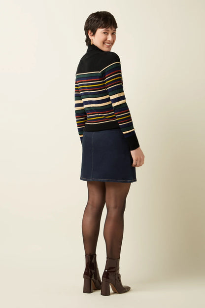 Olivia Zip Skirt Walker Denim