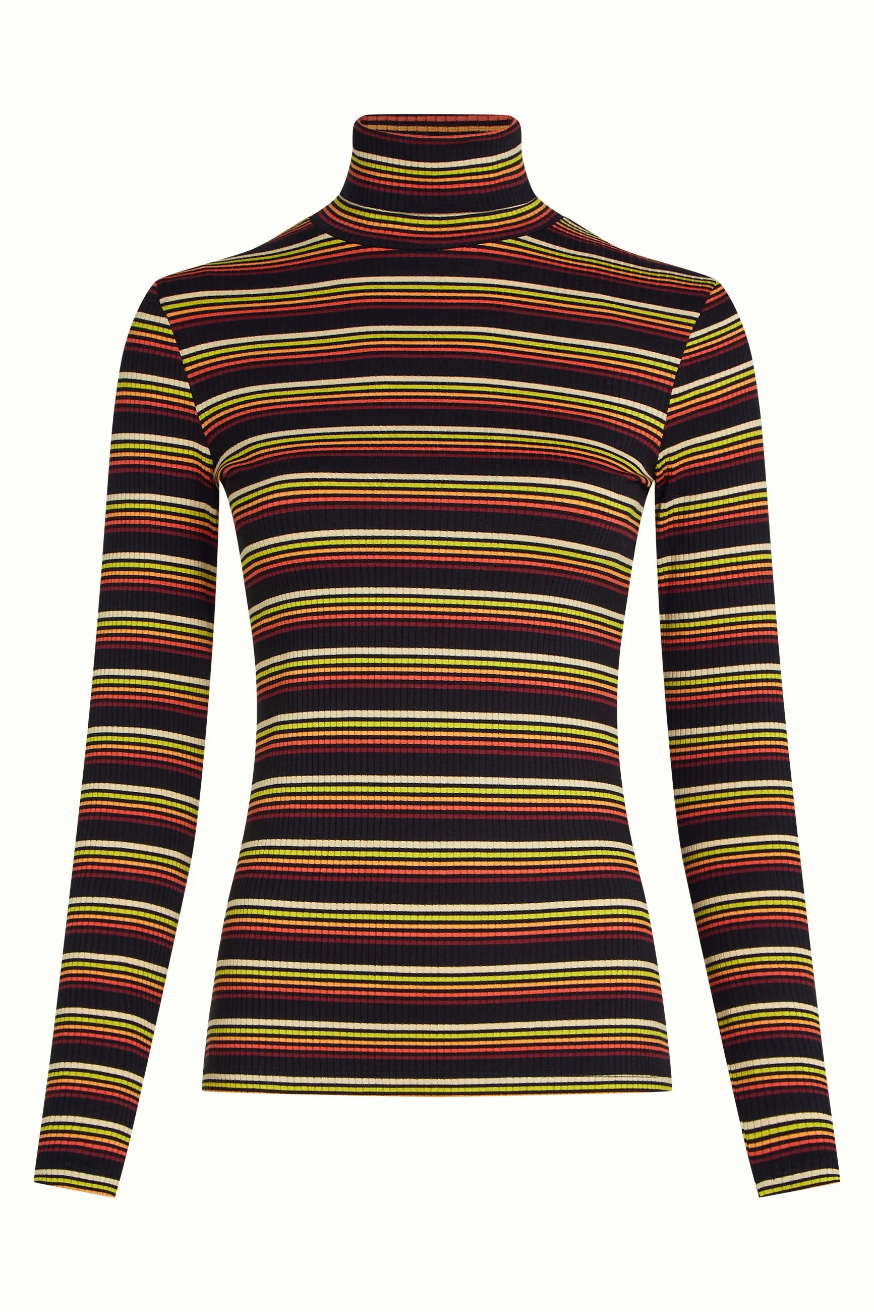Rollneck Top Frostine Stripe