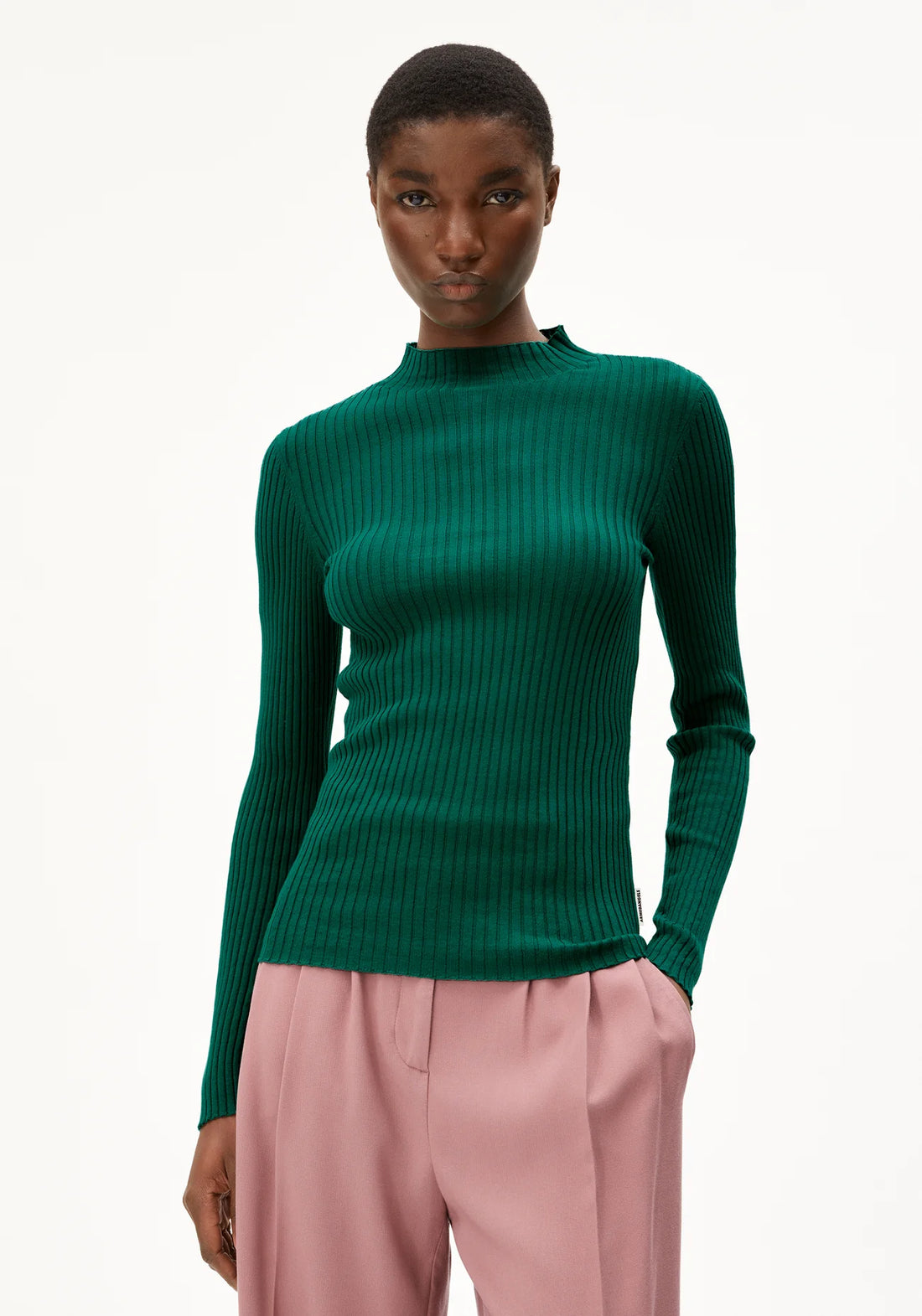 ALAANIA KNIT SWEATER Strick Pullover Solid smerald green