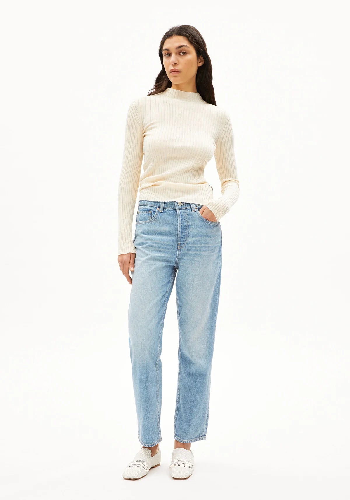 ALAANIA Strickpullover 100% Bio-Baumwolle