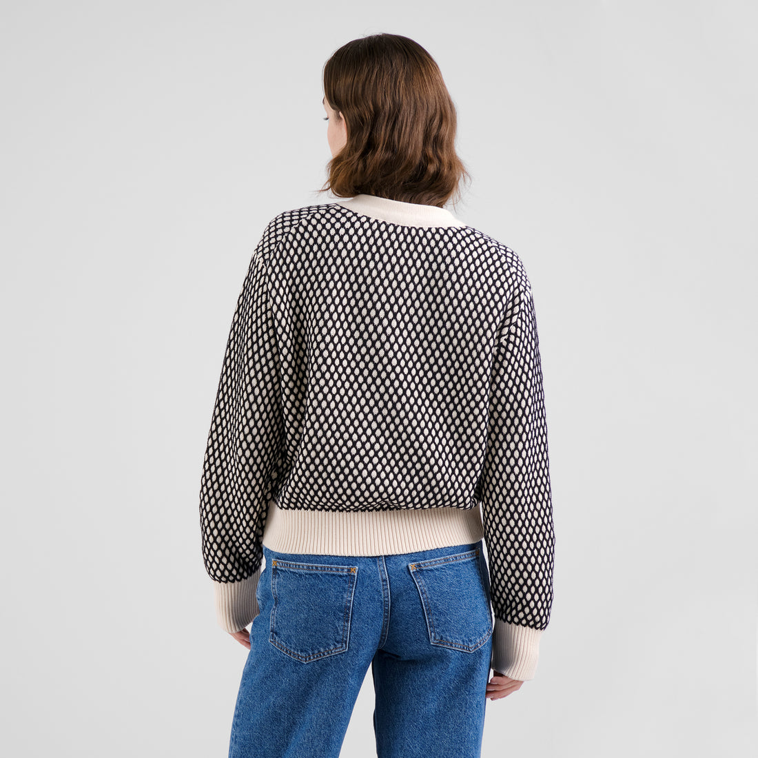 Cardigan Kanan Bubble Knit aus Bio Baumwolle