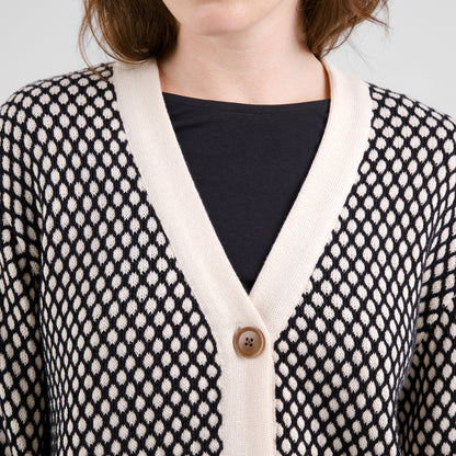 Cardigan Kanan Bubble Knit aus Bio Baumwolle