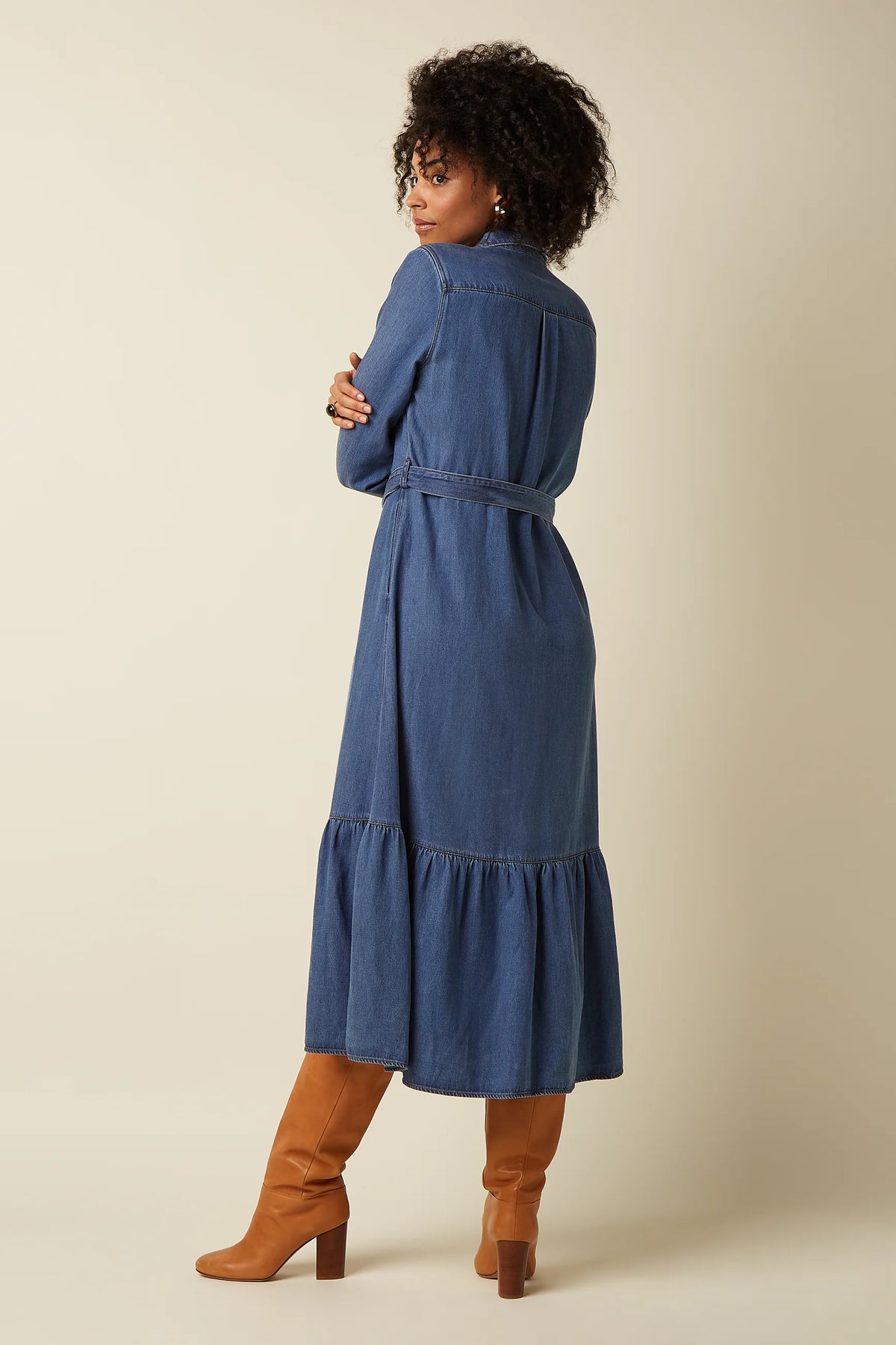 Olive Ruffle Dress Monrose