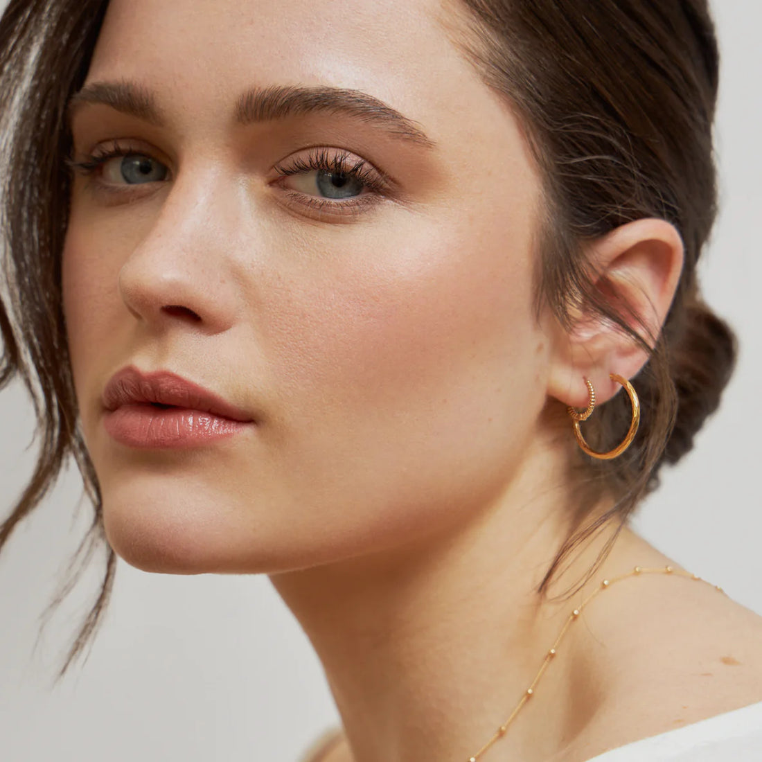 Kreole "Medium Twist" vergoldet