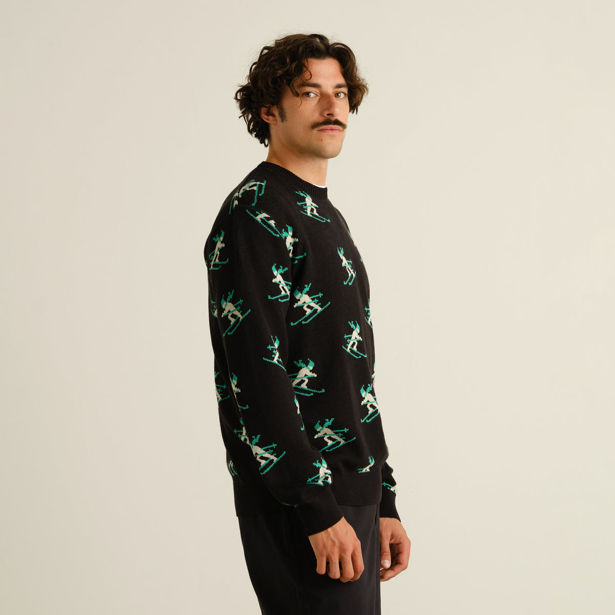 Sweater Mora Ditsy Skier black