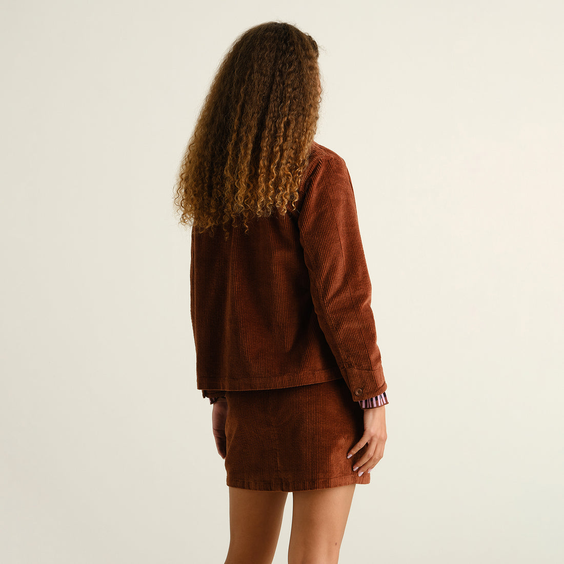 Skirt Majorna Corduroy Cappuccino Brown