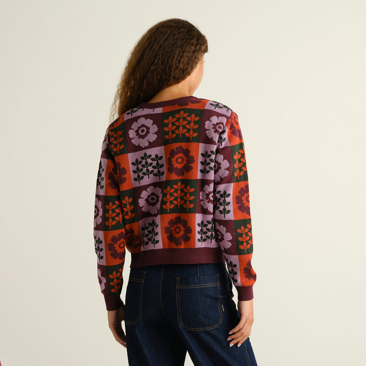 Sweater Arendal Nature Check Multi Color