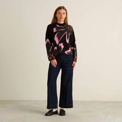 Sweater Limhamn Big Bloom Multi Color