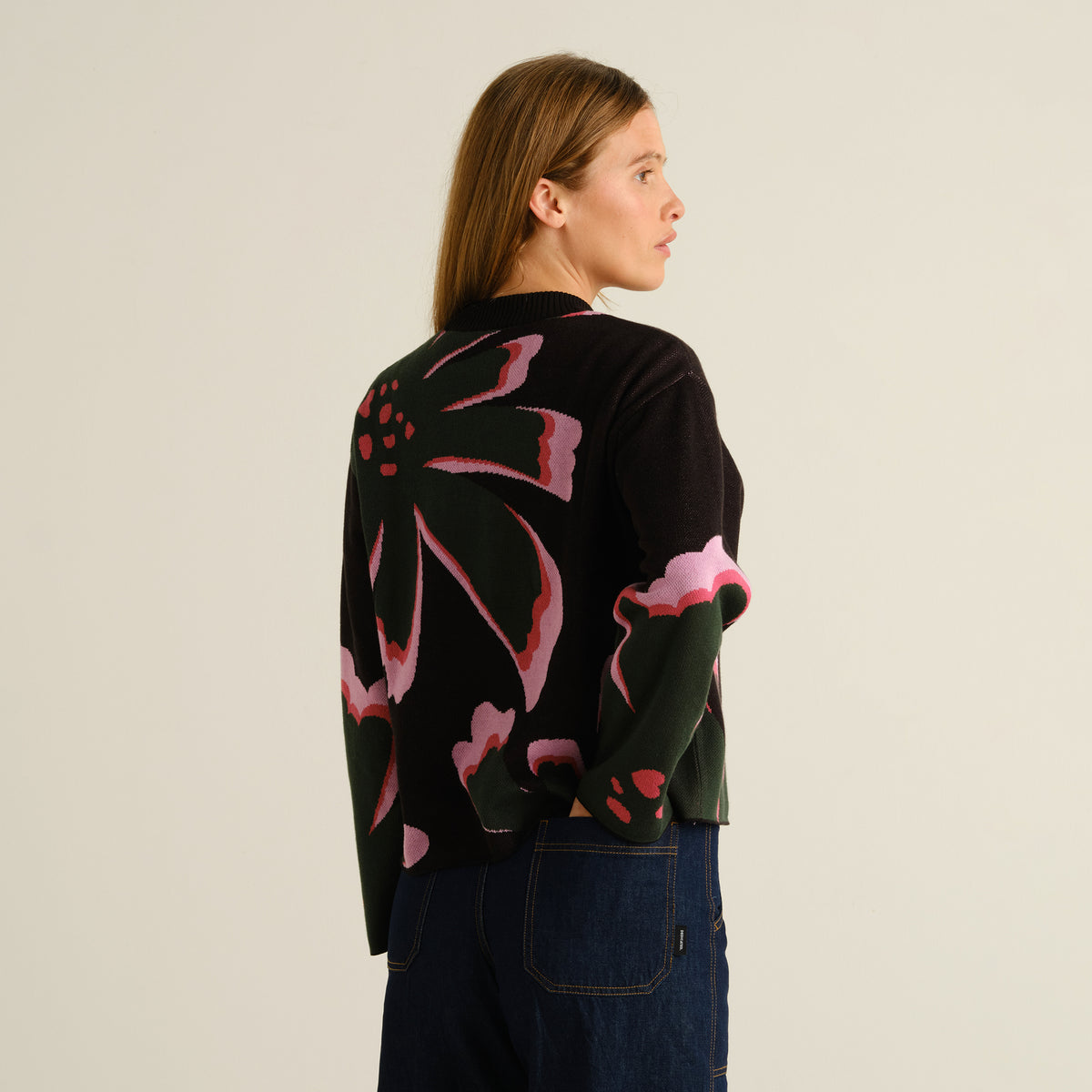 Sweater Limhamn Big Bloom Multi Color