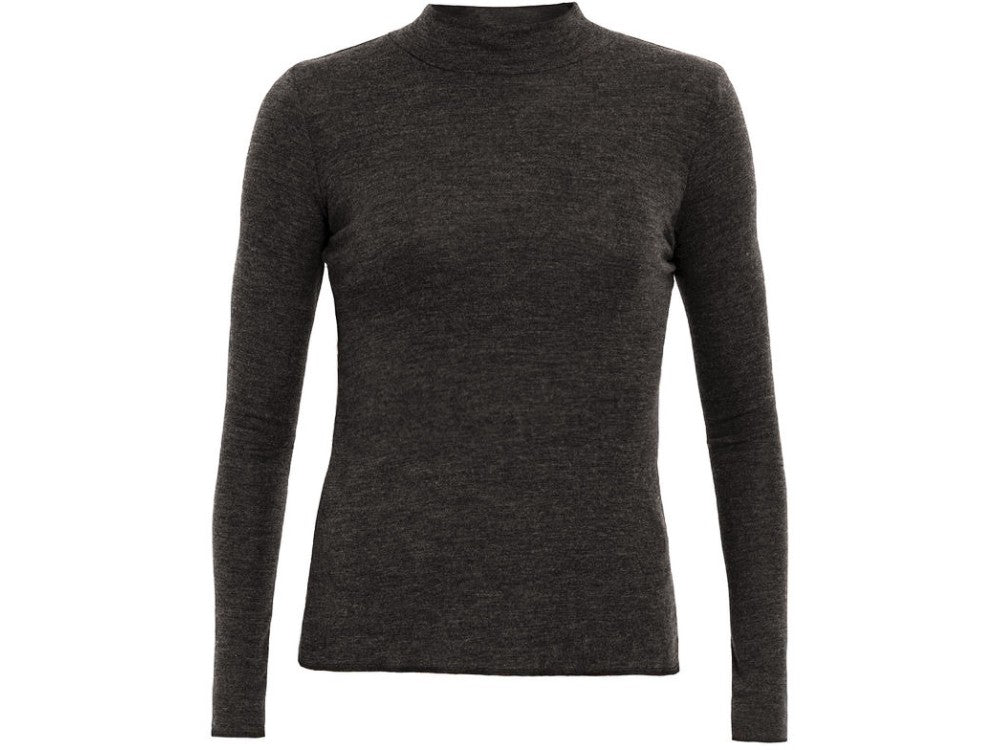Rollkragen Wolle melage