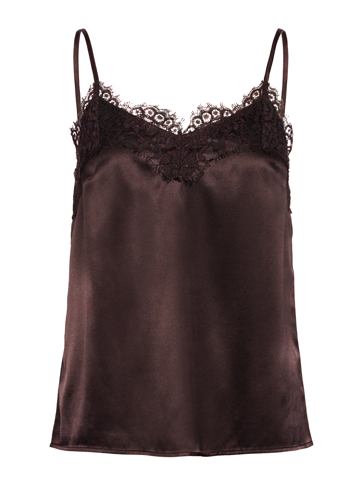 RWJade Silk Strap Lace Top