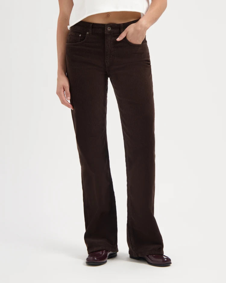 Lena Loose Corduroy Deep Brown