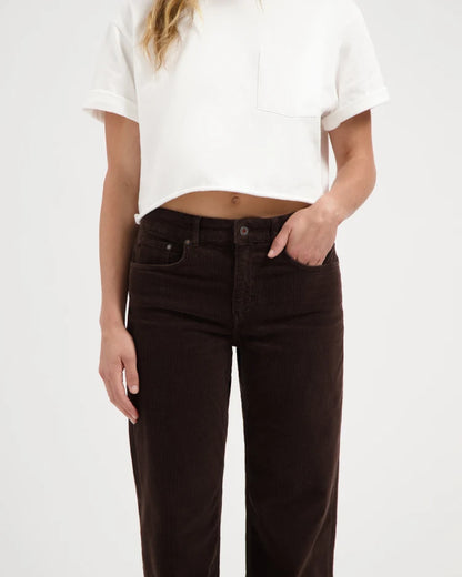 Lena Loose Corduroy Deep Brown