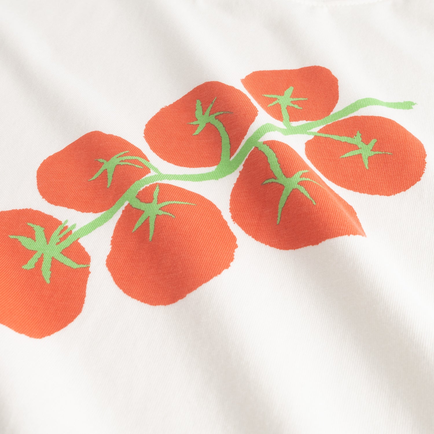 T-Shirt „Vadstena Tomato“ Off-White – Bio-Baumwolle Damen T-Shirt
