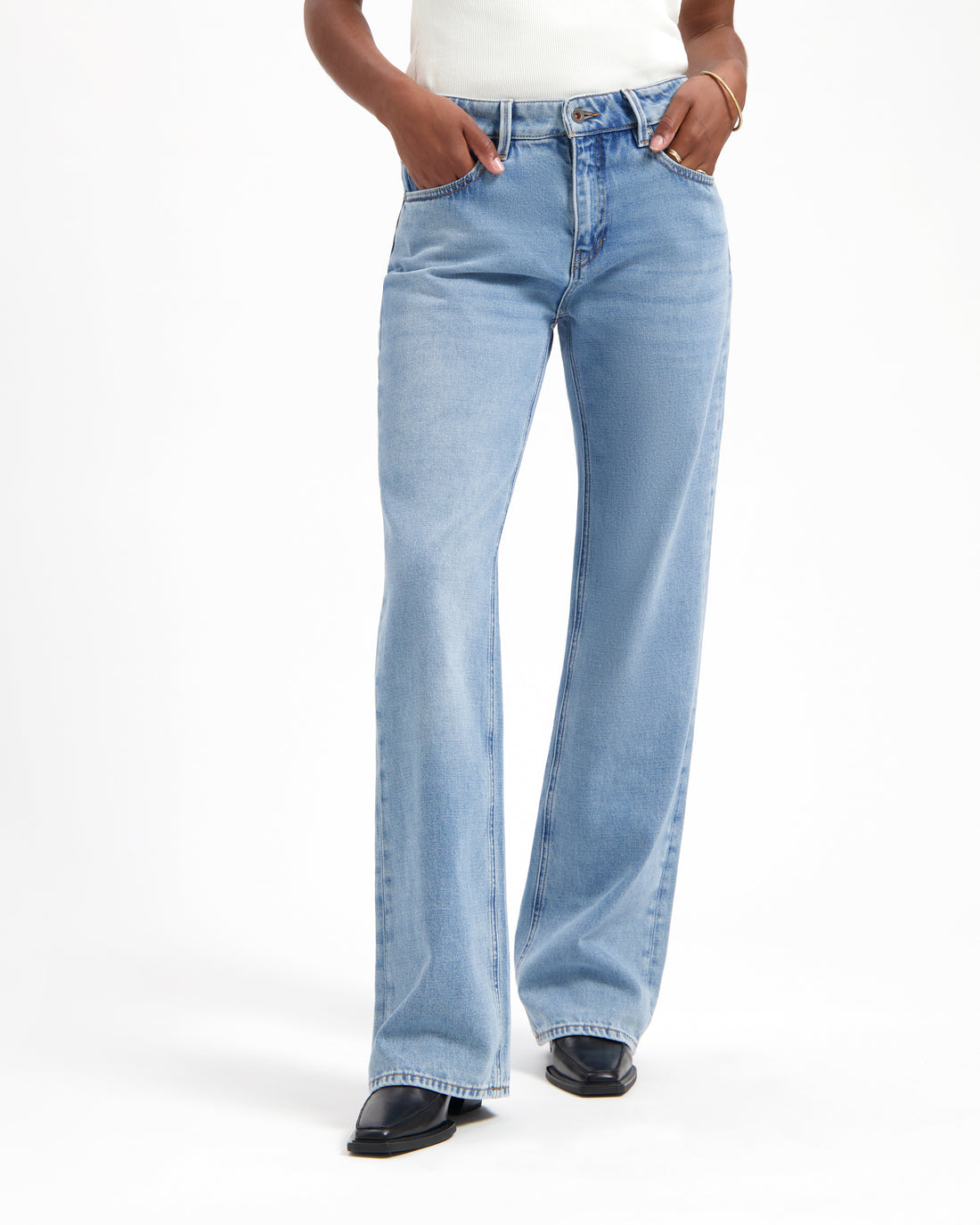 LENA LOOSE WORN BLUE