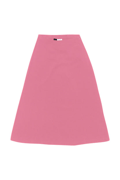 Midi Skirt LENZING™ECOVERO™ in pink rose – Midi-Rock mit Reißverschluss