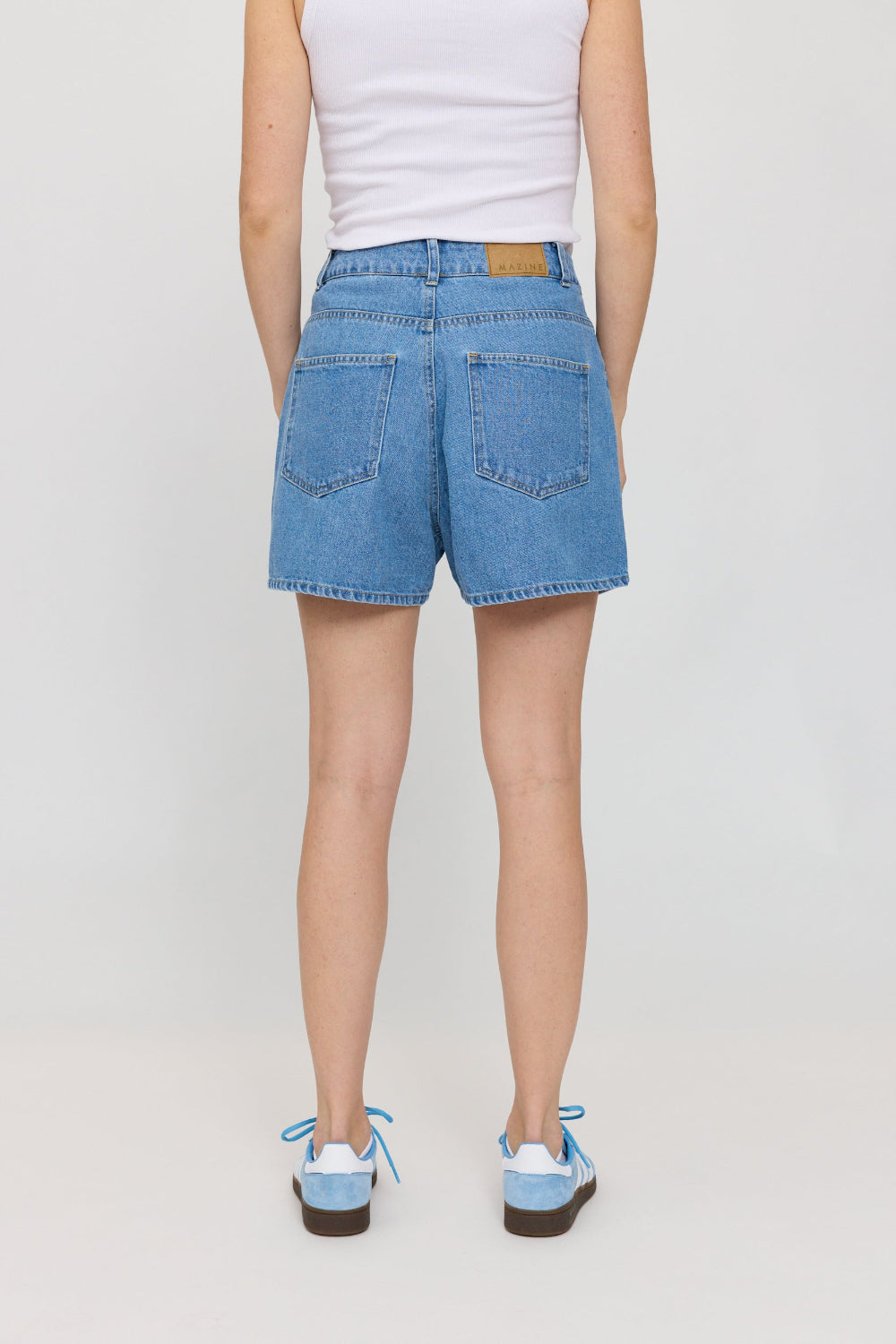 5-Pocket Denim Shorts Organic Cotton in light blue wash – kurze Jeans aus reiner Biobaumwolle