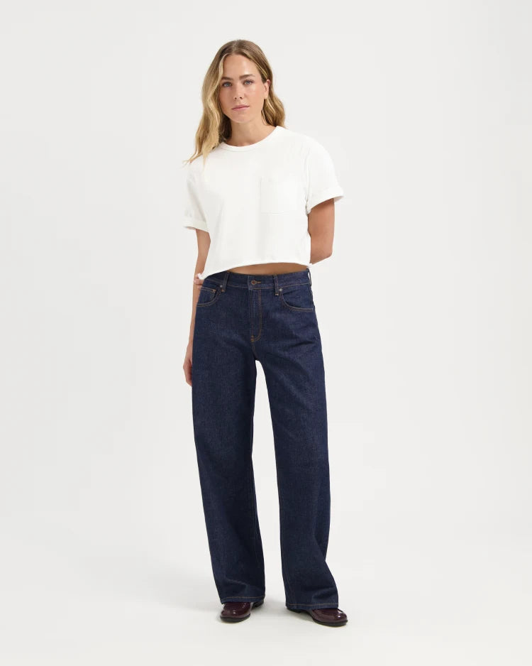 Die Lucy Loose Eflow Rinse,High-Waist Barrel Jeans