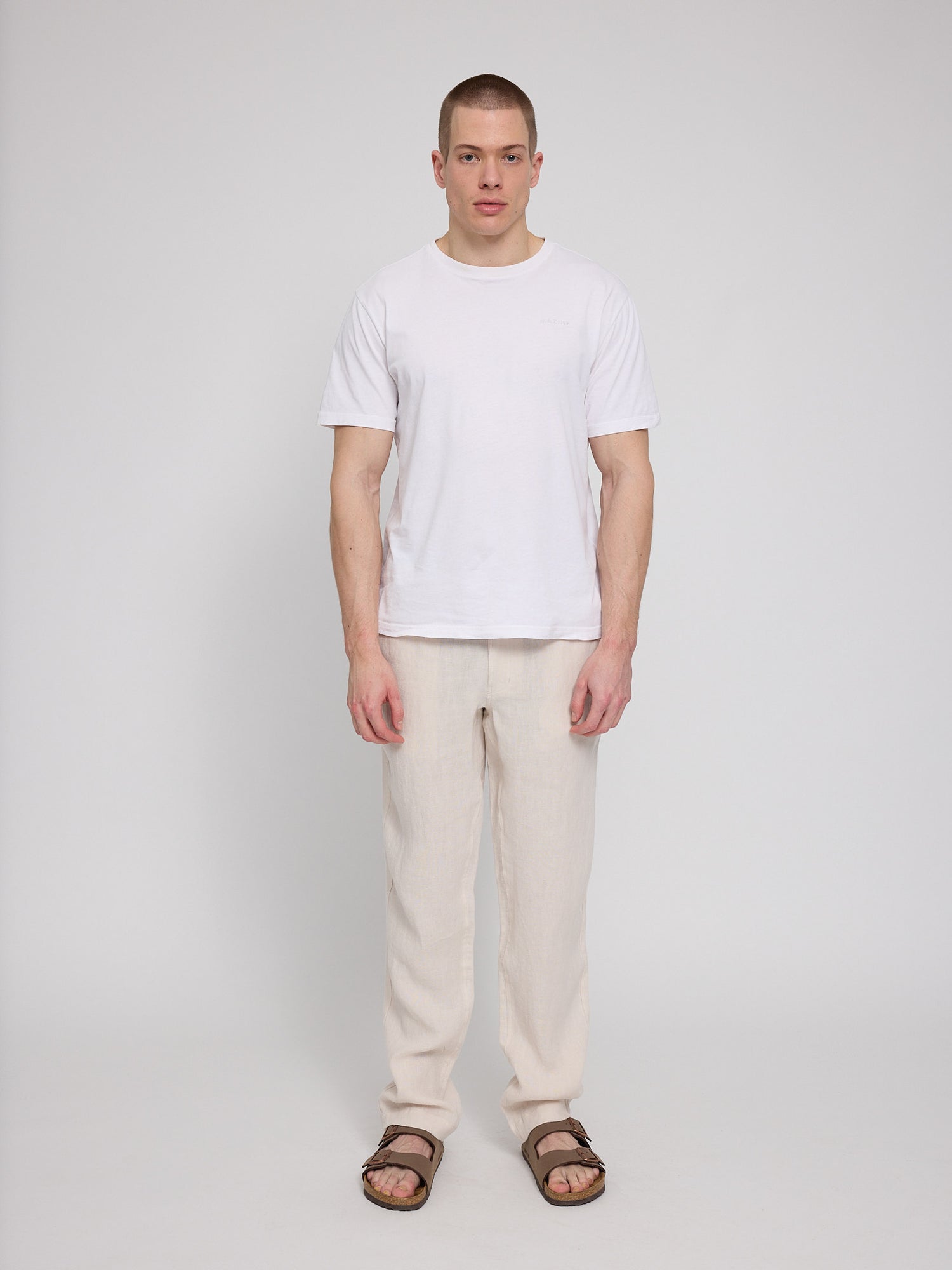 Regular Linen Pants Herren – Leinenhose