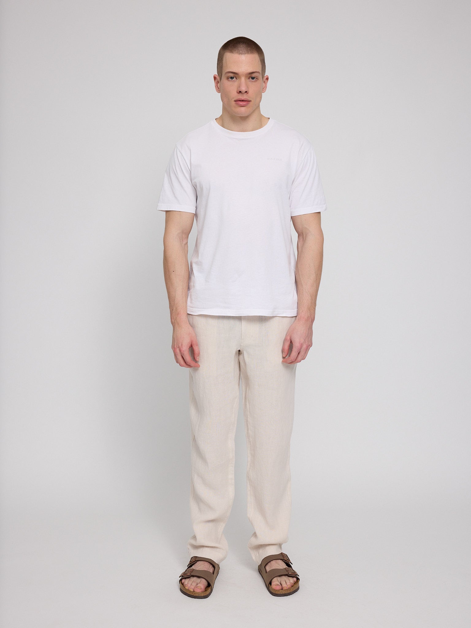 Regular Linen Pants Herren – Leinenhose