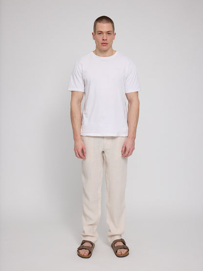 Regular Linen Pants Herren – Leinenhose