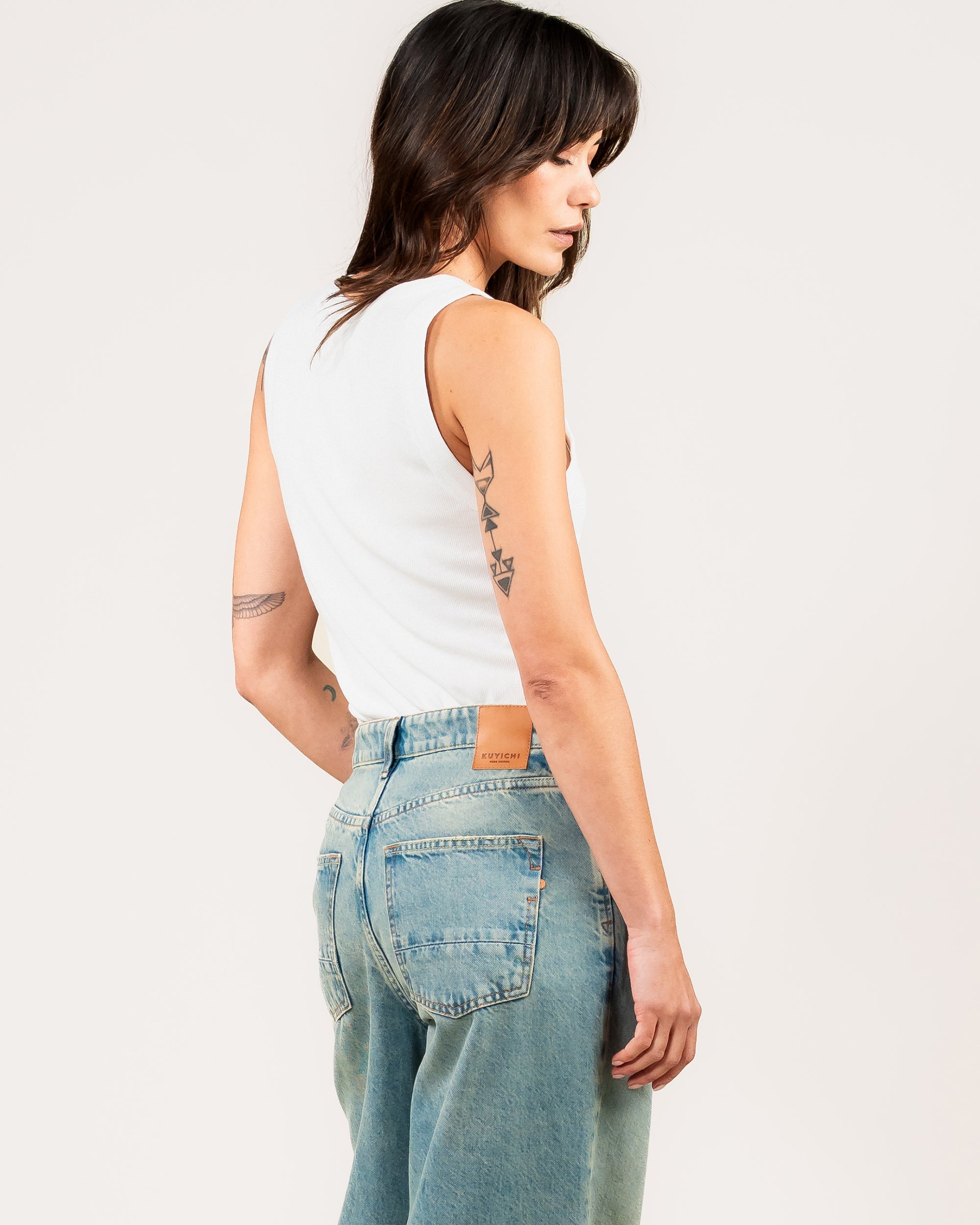 Romy Rib Tanktop - White