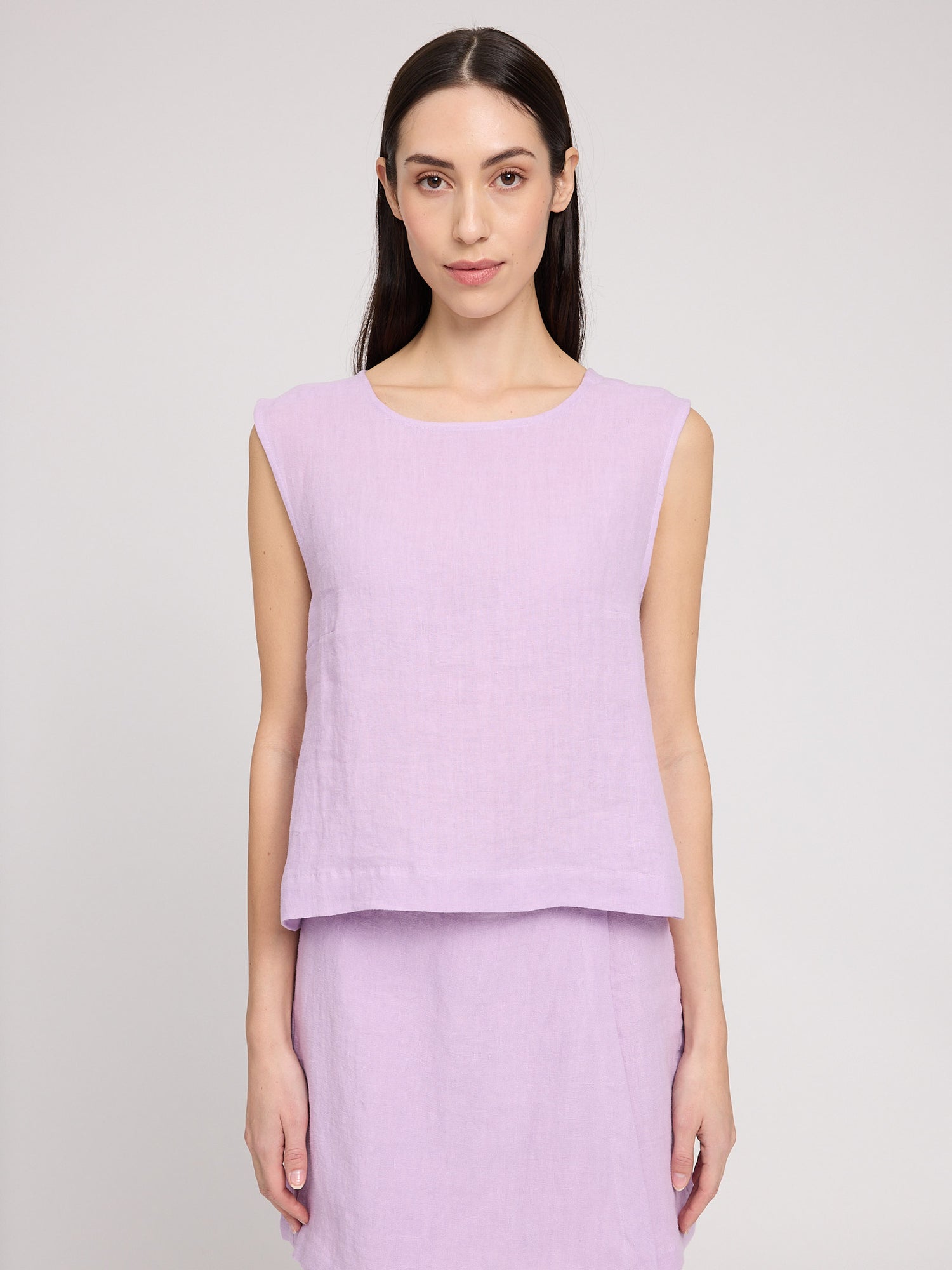 Sleeveless Linen Top – Leichtes Top aus 100 % Leinen