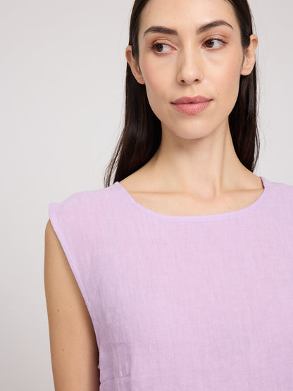 Sleeveless Linen Top – Leichtes Top aus 100 % Leinen