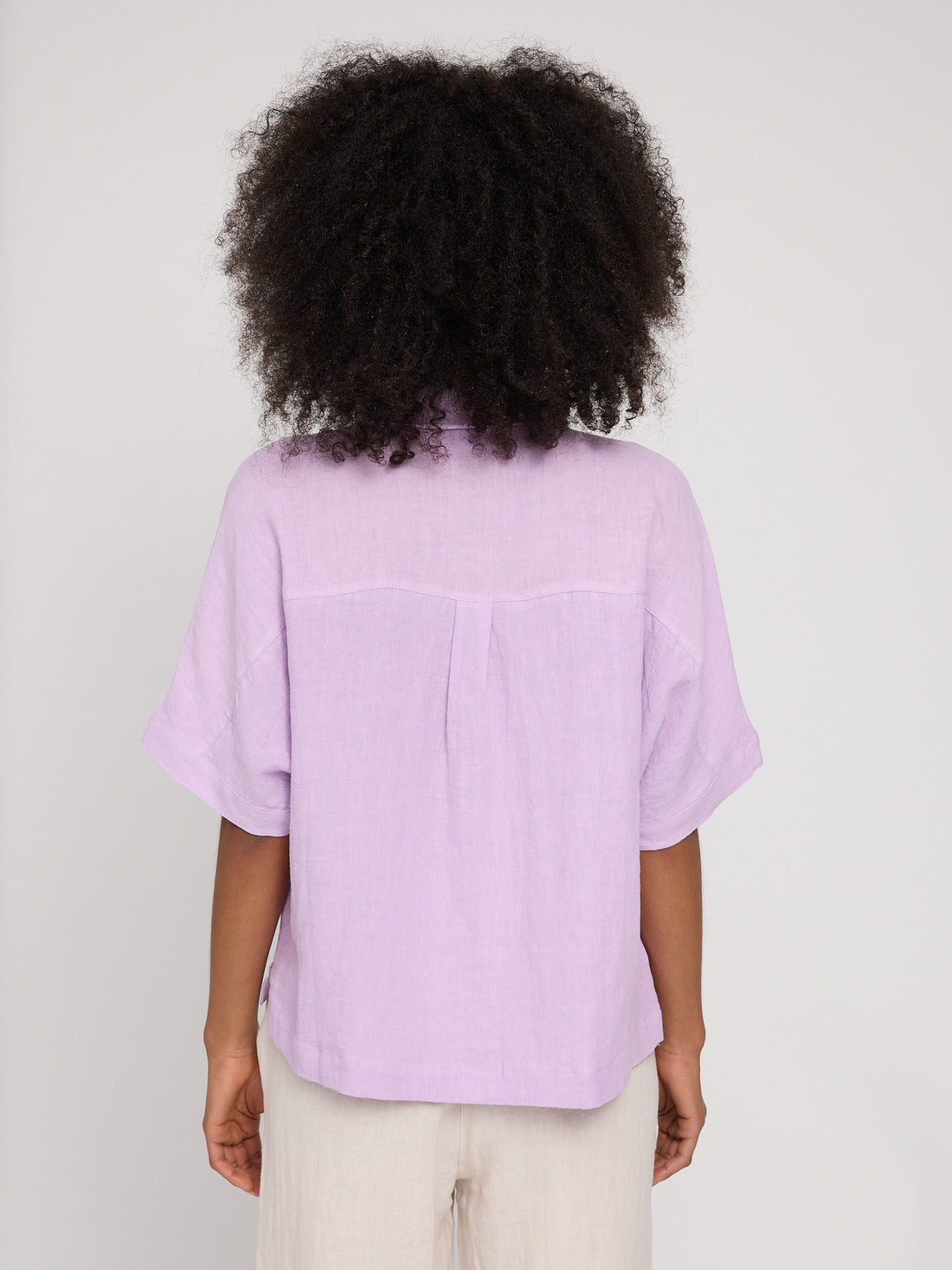 Short Sleeve Linen Shirt (Damen)