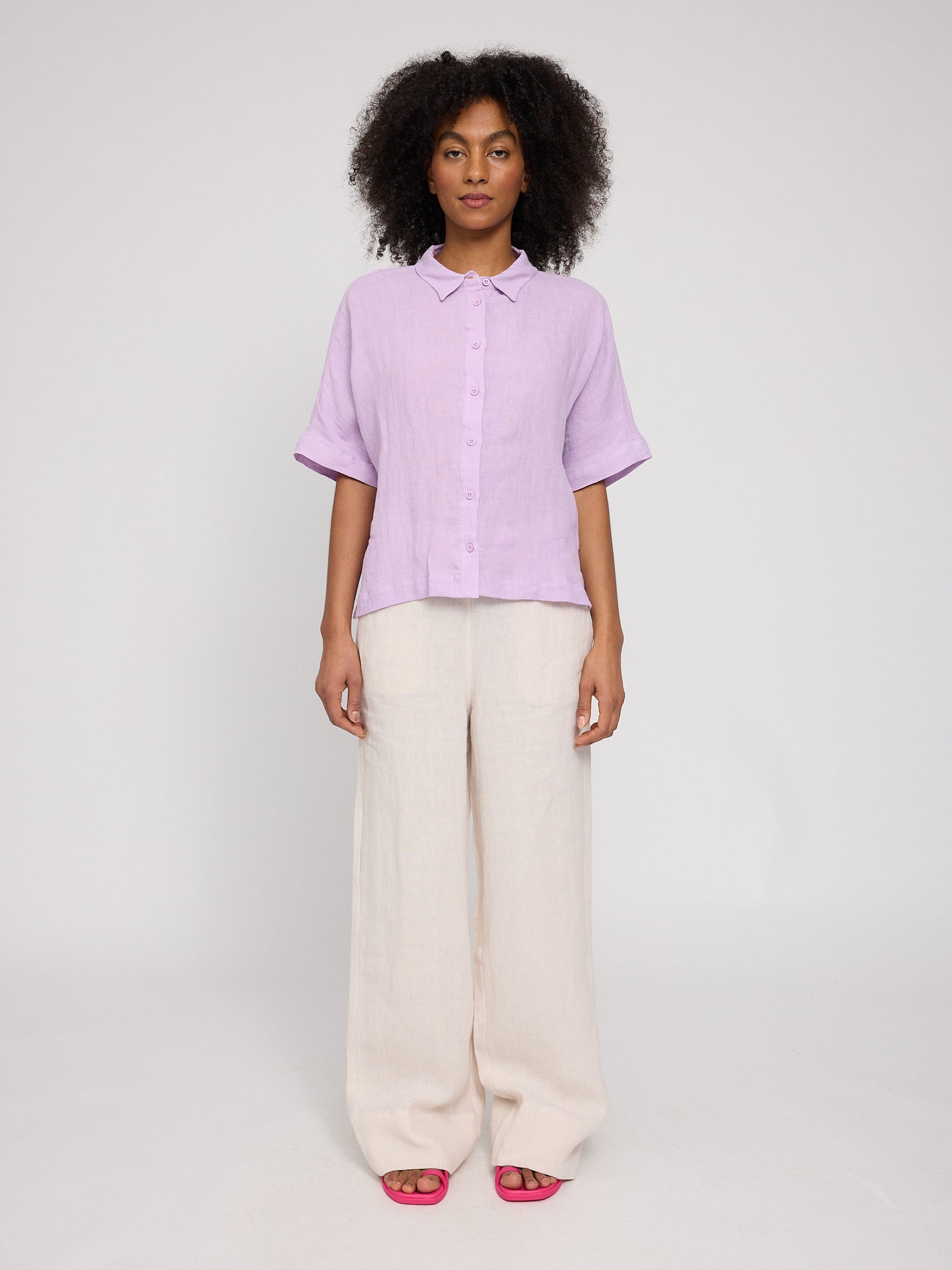 Short Sleeve Linen Shirt – Leichtes Leinenhemd für Sommer