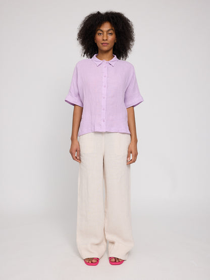 Short Sleeve Linen Shirt – Leichtes Leinenhemd für Sommer