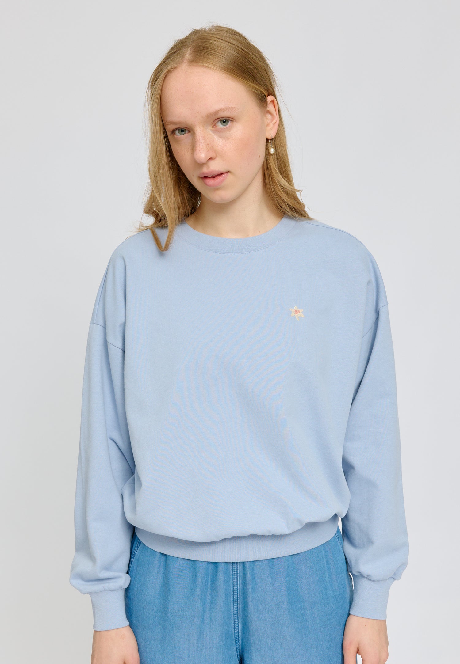 Back Print Sweatshirt – Loose Fit aus Bio-Baumwolle