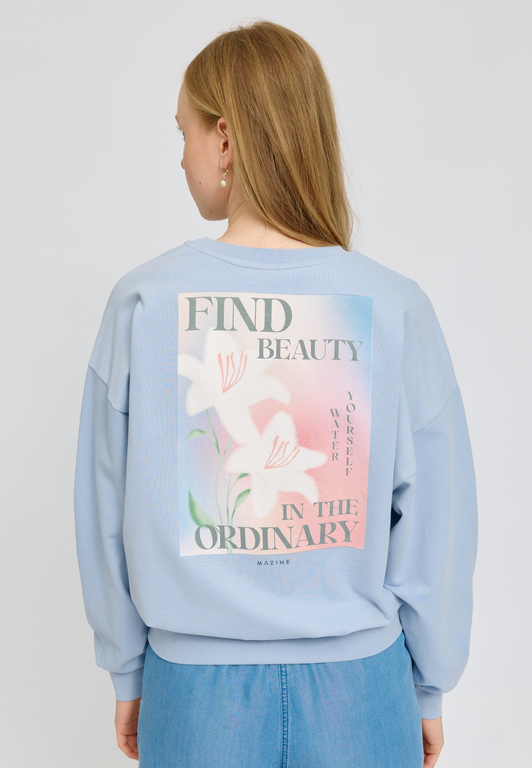 Back Print Sweatshirt – Loose Fit aus Bio-Baumwolle