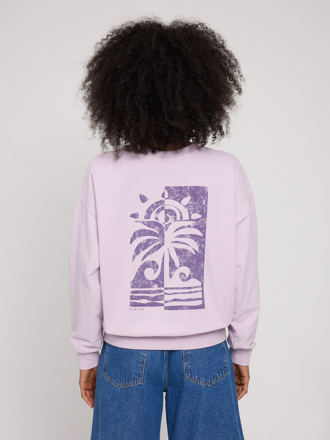Back Print Sweatshirt – Loose Fit aus Bio-Baumwolle