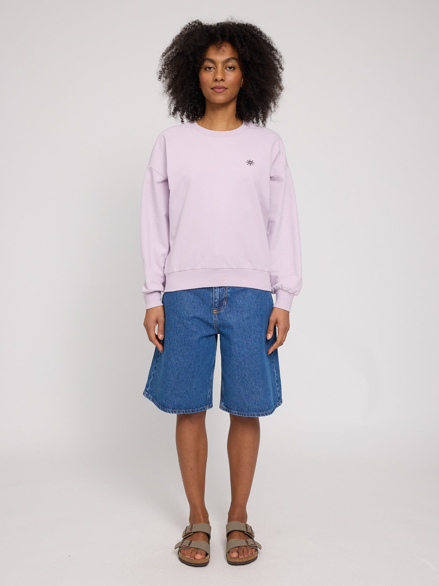 Back Print Sweatshirt – Loose Fit aus Bio-Baumwolle