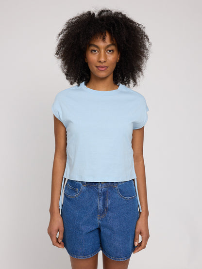 Tie Detail T-Shirt aus Bio-Baumwolle (GOTS)