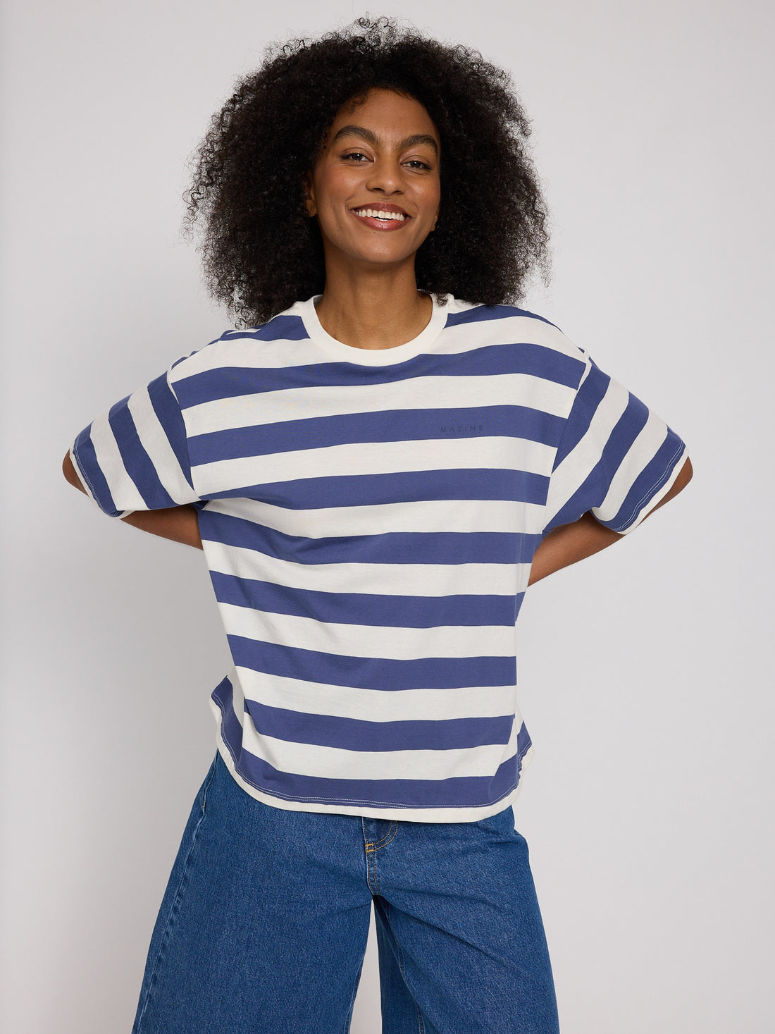 Bold Striped T-Shirt – Oversized Streifen Shirt aus Bio Baumwolle