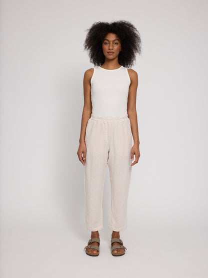 Straight Leg Linen Pants – Luftige Leinenhose für warme Tage