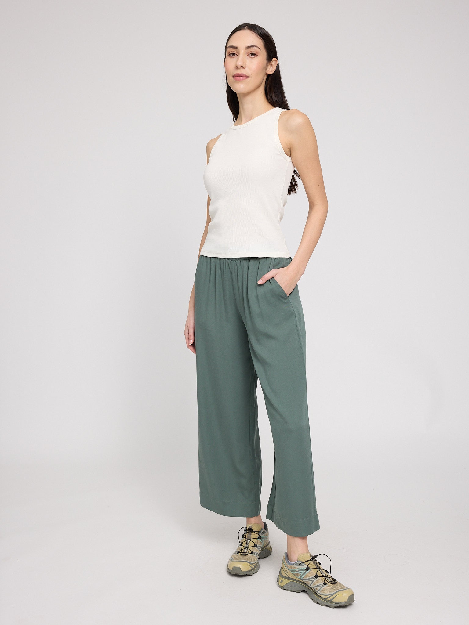 Wide Leg Hose aus LENZING™ ECOVERO™ Viskose