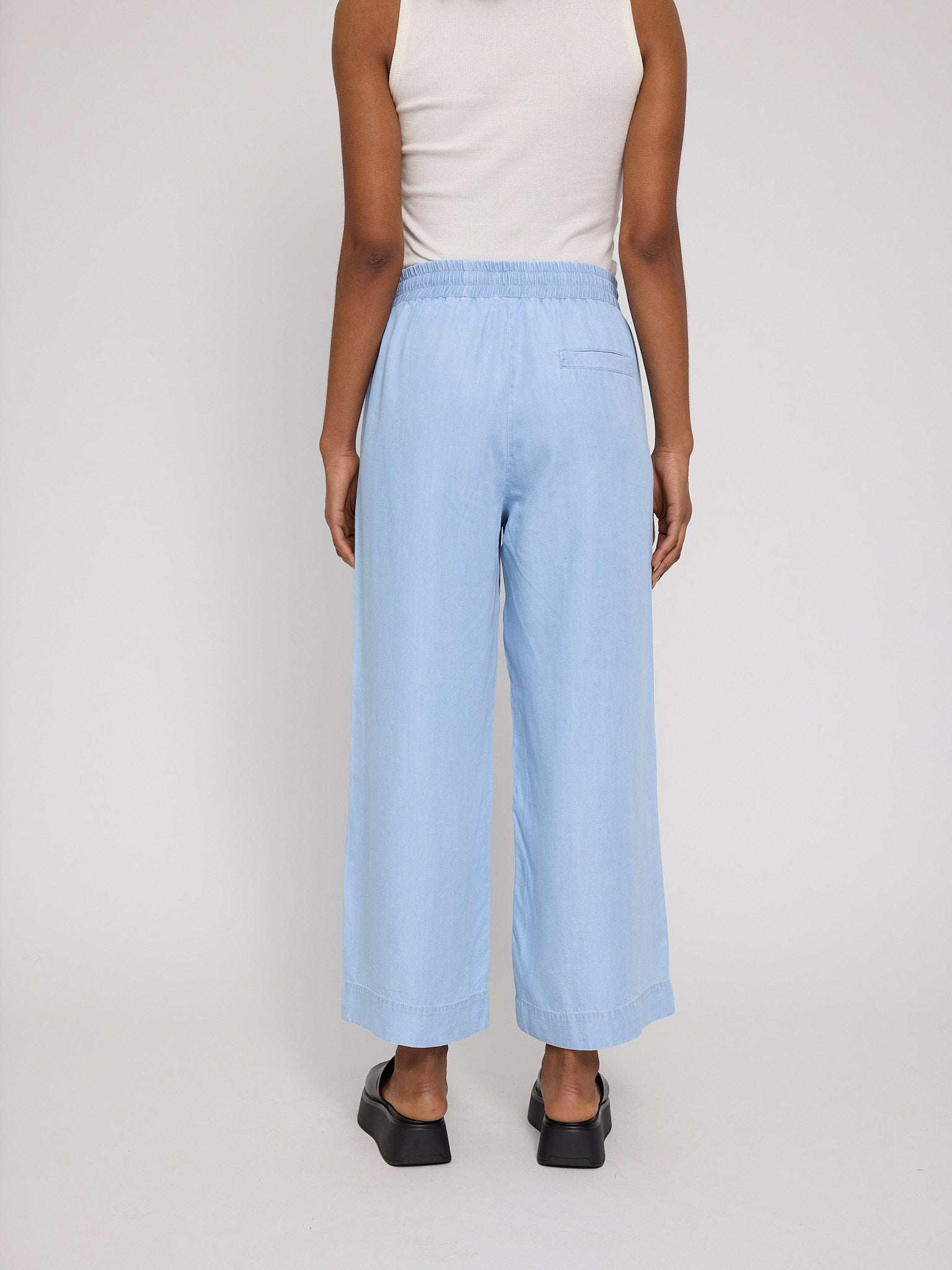Wide Leg TENCEL™ Hose mit elastischem Bund