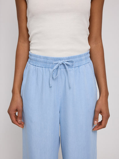 Wide Leg TENCEL™ Hose mit elastischem Bund