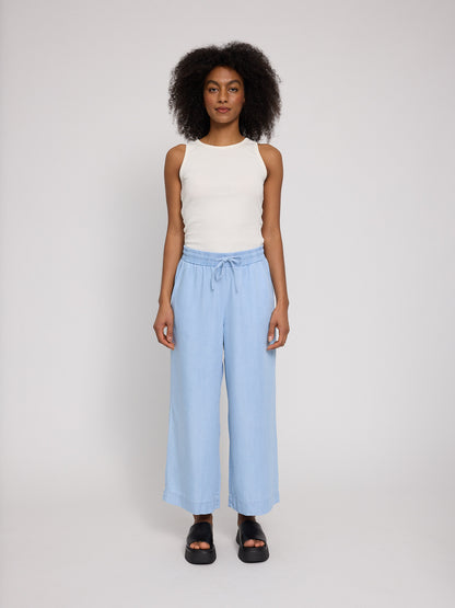 Wide Leg TENCEL™ Hose mit elastischem Bund