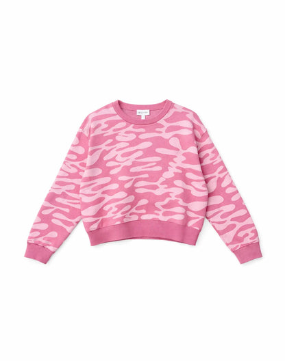 Abstract Jacquard Knit Jumper (Damen)
