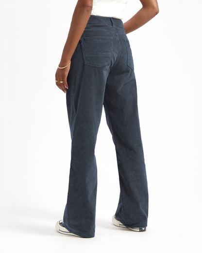 Lena Loose Corduroy - Ocean Blue
