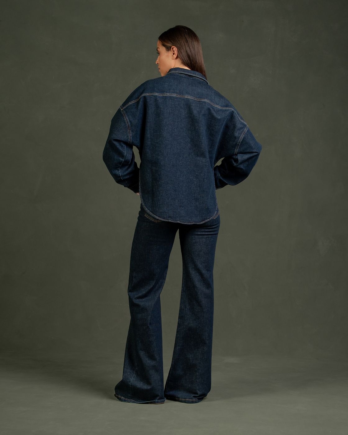 Mae Shirt Dark Rinse