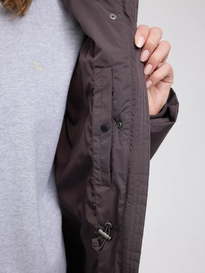 Mazine Waves Quilt Puffer Jacket – eggplant