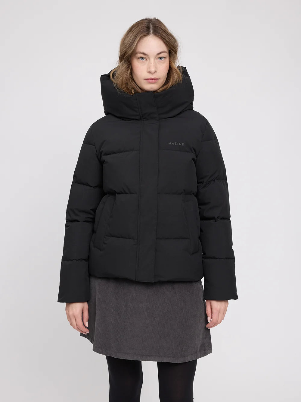 Mazine Basic Puffer Jacket – black