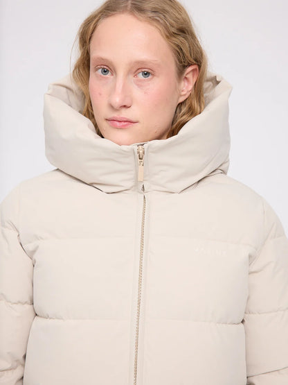 Mazine Basic Mid Length Puffer Jacket – feather gray