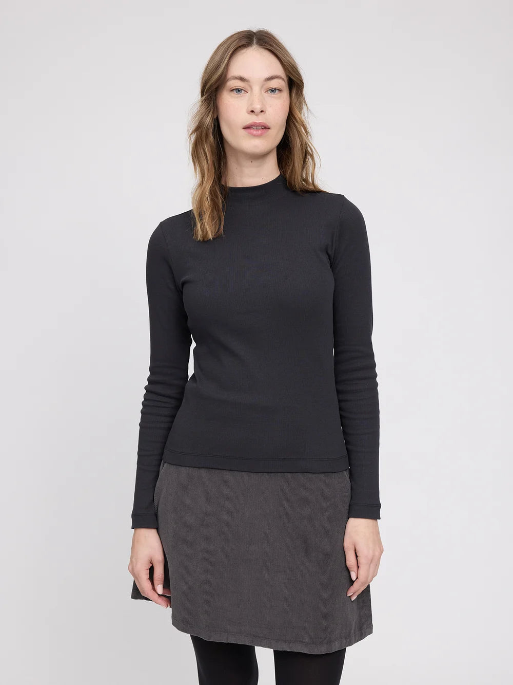 Mazine Basic Turtleneck Longsleeve – black